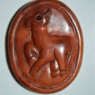 HAND CARVED WOODEN HORSE ORIENTAL NETSUKE WOOD CARVING QL12 UK SELLER