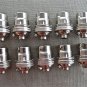10 NICKEL BAYONET FITTING BULB HOLDER LAMP HOLDER EARTHED C/W SHADE RING 10MM L1
