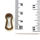 ORIGINAL ANTIQUE BRASS FURNITURE ESCUTCHEON KEYHOLE KEY HOLE Z12