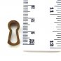 ORIGINAL ANTIQUE BRASS FURNITURE ESCUTCHEON KEYHOLE KEY HOLE Z12