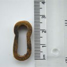 ORIGINAL ANTIQUE BRASS FURNITURE ESCUTCHEON KEYHOLE KEY HOLE RZ11