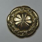 Beautiful Victorian brass ormolu roundel mount mirror furniture emblem SMB5