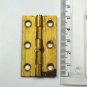 A brass vintage butt hinge table hinge box chest door P36