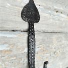 BEAUTIFUL LARGE SPADE TOP HAMMERED WROUGHT IRON COAT HOOK WALL HOOK ST1