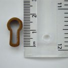 ORIGINAL ANTIQUE BRASS FURNITURE ESCUTCHEON KEYHOLE KEY HOLE RZ14