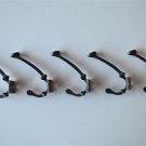 5 small Edwardian design double coathook cast iron hanging coat hook ALR12