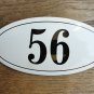 ANTIQUE STYLE ENAMEL DOOR NUMBER 56 HOUSE NUMBER DOOR SIGN PLAQUE