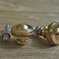 Pair of superb quality antique brass furniture knobs rope edge handle knob Z4