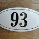 ANTIQUE STYLE ENAMEL DOOR NUMBER 93 HOUSE NUMBER DOOR SIGN PLAQUE