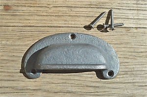 Fixer Upper Classic chunky cast iron vintage drawer pull handle industrial retro CS1