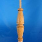 LOVELY SOLID OAK TURNED LIGHT PULL TOILET PULL HANGING ROPE PULL ENGLISH MADE