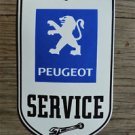 Superb heavy quality porcelain advertising sign Peugeot service garage plaque