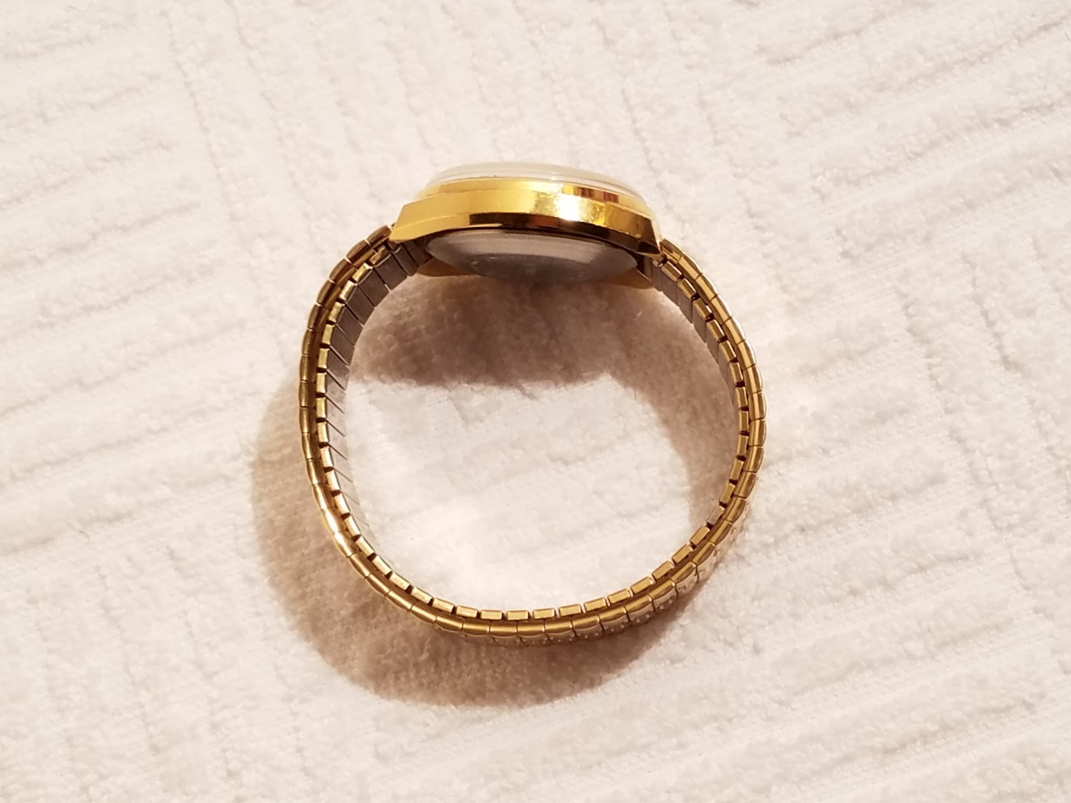 Vintage Timex Gold Tone Automatic Watch Stretch Band