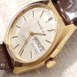 Vintage Caravelle by Bulova Men's Automatic Day Date Watch Gold Plated Seventeen Jewels
