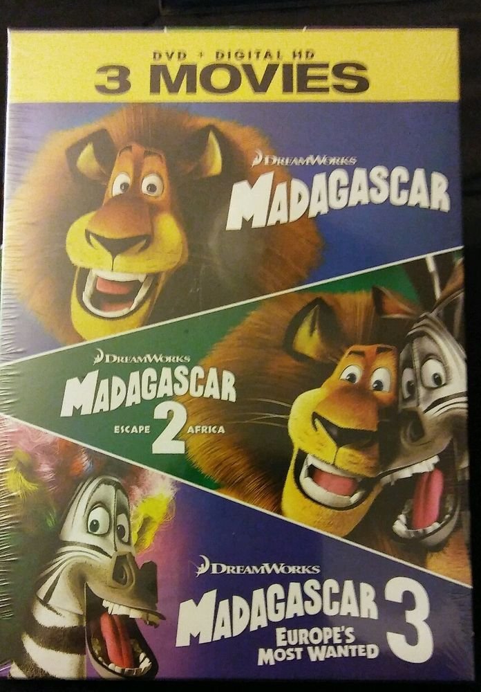 MADAGASCAR / ESCAPE 2 AFRICA / MADAGASCAR 3: EUROPE'S MOST WANTED DVD ...