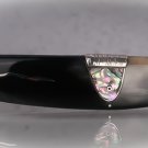 Sterling Silver Hair Barrette with mother-of-pearl