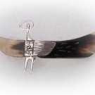 Sterling Silver Hair Barrette - Angel