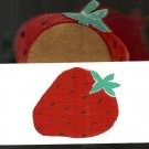 Vintage Strawberry Coasters, from Indonesia-UNIQUE