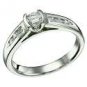   Genuine Diamond 1/2 ct tw 14 kt White Gold Engagement Ring