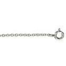 Solid Italian Sterling Silver 18 Inches Cable Chain