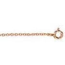 Rose Gold Italian Sterling Silver 18 Inches Cable Chain