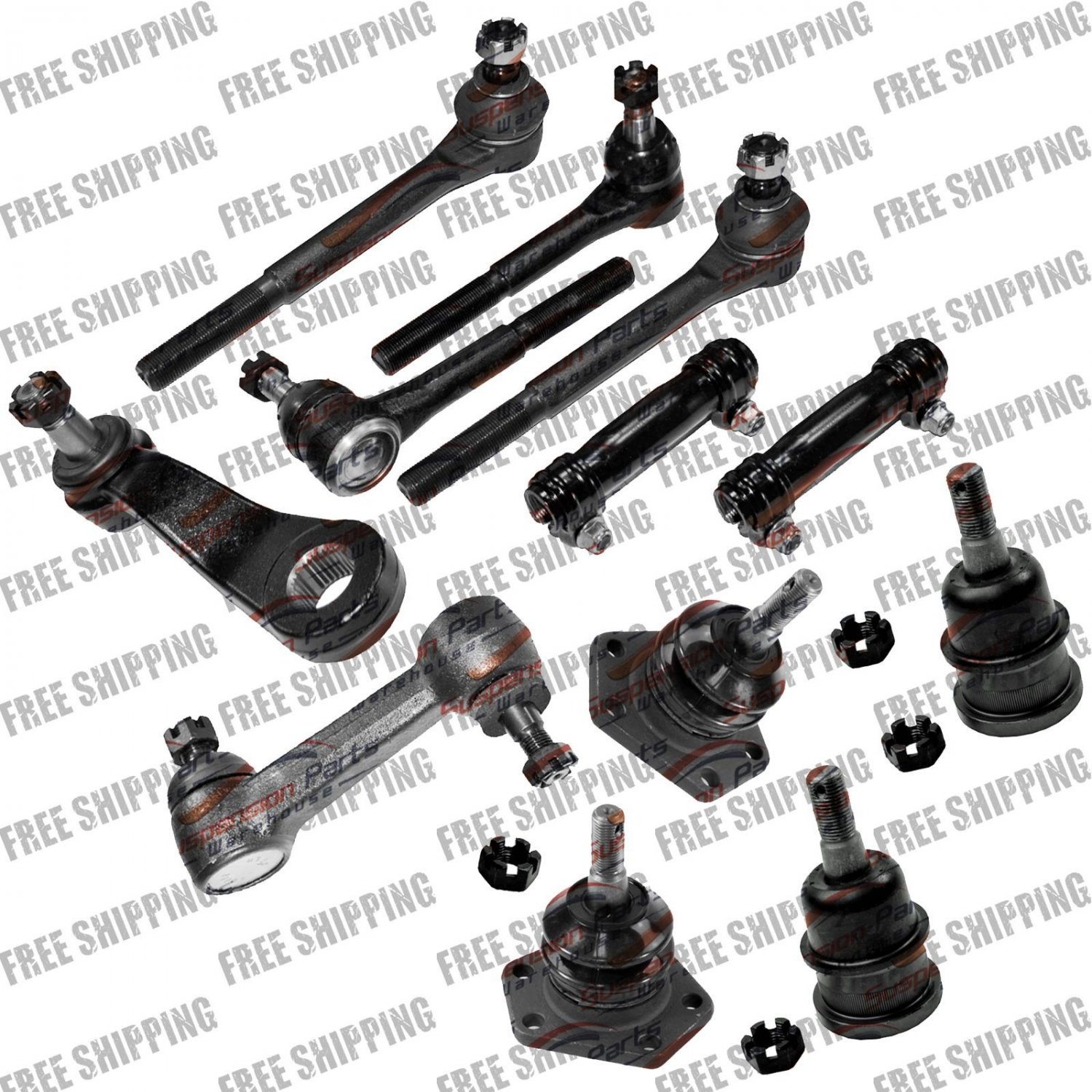 New Steering Kit Ball Joint Tie Rods/Pitman/Idler Arm Kit for C10/P30