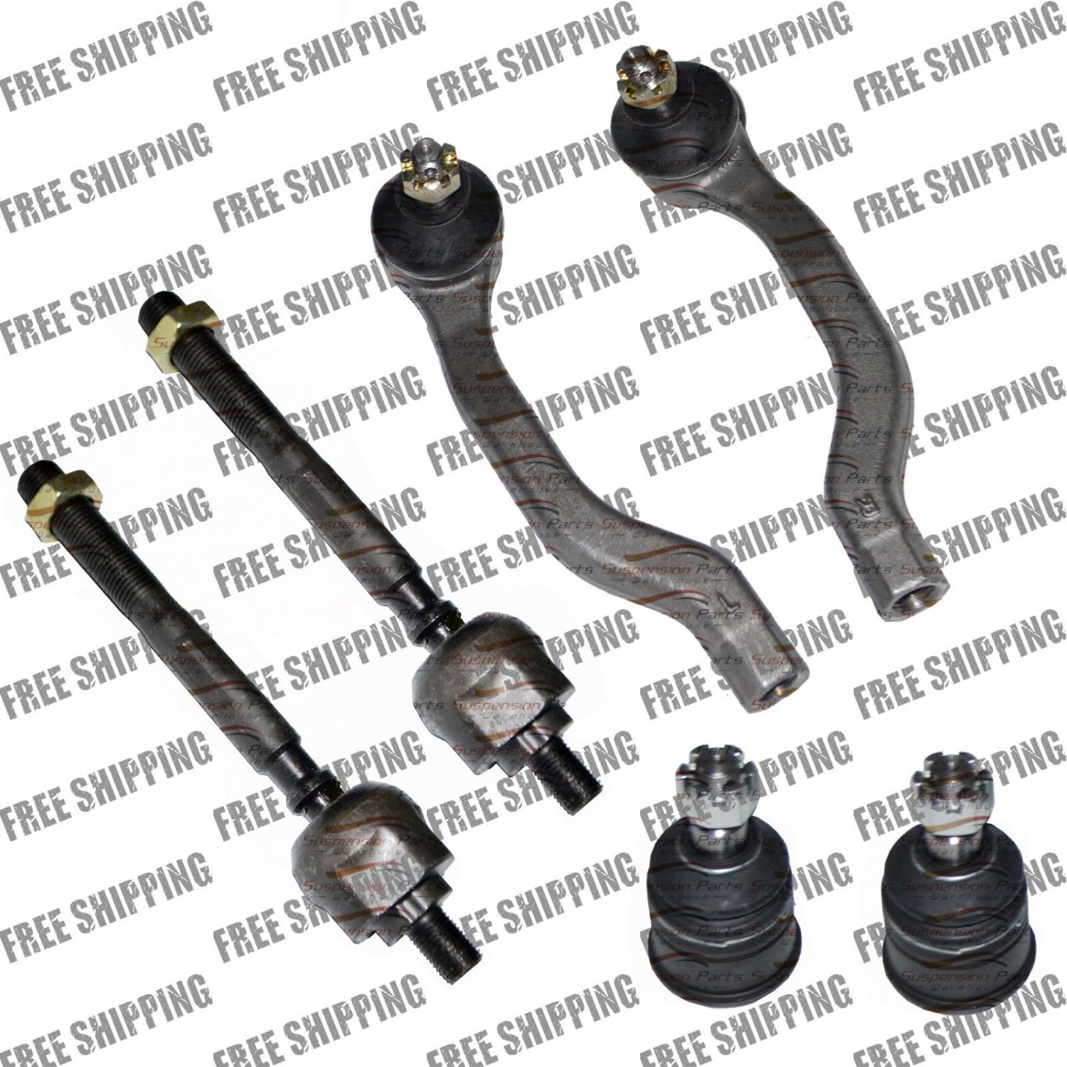 Front End Steering Rebuild Kit Tie Rod End Ball Joint For 98-01 Acura Integra