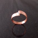 off center copper band ring