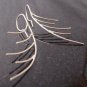 sterling silver feather earrings