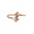 Fine Jewelry Engagement Ring yellow Gold 0.22ct Round-Cut Diamond Ladies Ring Size 7