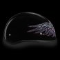 Daytona Helmets Skull Cap W/ BARBED WIRE HEART DOT Motorcycle Helmet D6-BWH