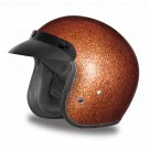 New Daytona CRUISER-ROOT BEER METAL FLAKE DOT Motorcycle Helmet All sizes DC7-RB