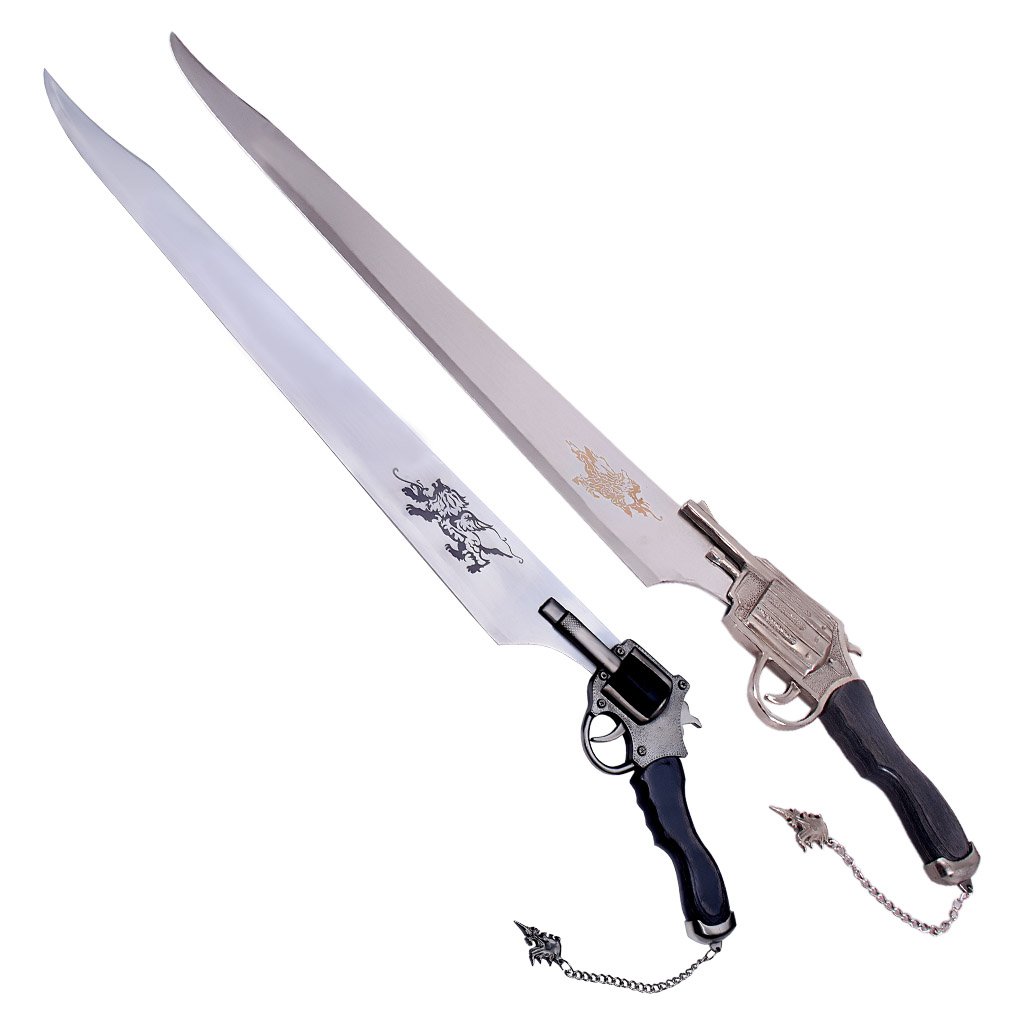 Squall GunBlade Sword And Functional Squall Gunblade Revolver Sword