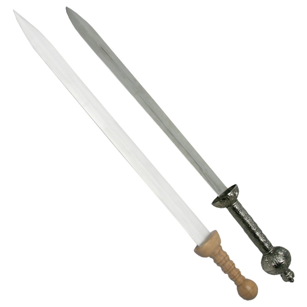 Imperial Roman Gladiator Sword and Wooden Handle Sword