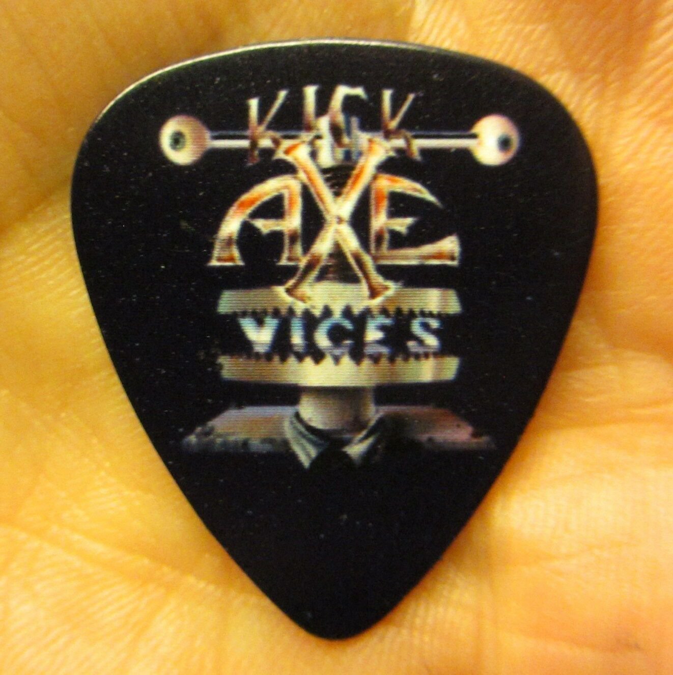 KICK AXE Collectors Guitar Pick 'Vices' Obscure 80s 'Heavy Metal
