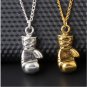 Fashio 3D Boxing Glove Charm Stainless Steel Men's Pendant Necklace 20inch Chain