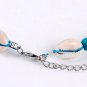 Blue Artilady natural shell choker necklace vintage velvet rope beads natural shell choker boho
