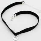GOT7 Logo Leather Titanium Steel Pendant Choker Necklace Women Men Jewelry