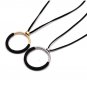 Silver Simple Geometric Long Necklace Women New Fashion Jewelry Black Chain Necklaces & Pendants