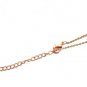 Simple rose gold plated necklace women bijoux round circle necklaces & pendants short