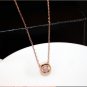 Simple gold plated zircon short necklace women necklaces pendants fashion jewelry wholesale