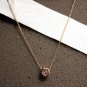 Simple gold plated zircon short necklace women necklaces pendants fashion jewelry wholesale