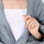 Gold Plated Hollow Out Rings Peace Symbols Finger Rings Female Geometric