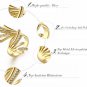 Gold Plated Wing Rings for Woman Rhinestone Paved Party Rings Fashion Jewelry