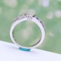 Ring luxury hot Princess women Wedding Engagement Ring purple pink color jewelry