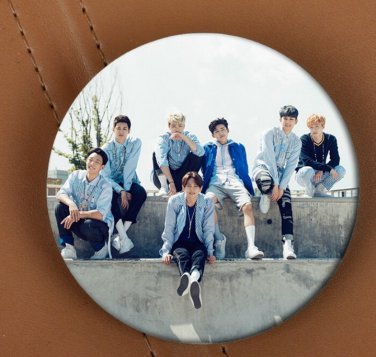 Free Shipping Korea POP iKON Warm Up Single Album Brooch Pins Badge Broches