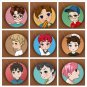9 piece Korea POP EXO EXO-M EXO-K Albums Q Styles Brooch Pins Badge Broches