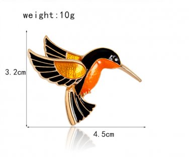 High Simulation Animal Woodpecker Brooch Jewelry Fashion Women Enamel Alloy Brooch Pins