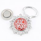 Large Pretty Elegant Antique Flowers Brooches With Magnet Crystals Broches