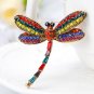Dragonfly Rhinestone Vintage Brooches Pin Badge For Women Animal Jewelry Accessories